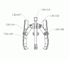 EXTRACTOR FORZA SERIE 7300T MECÁNICO DE 3 PATAS